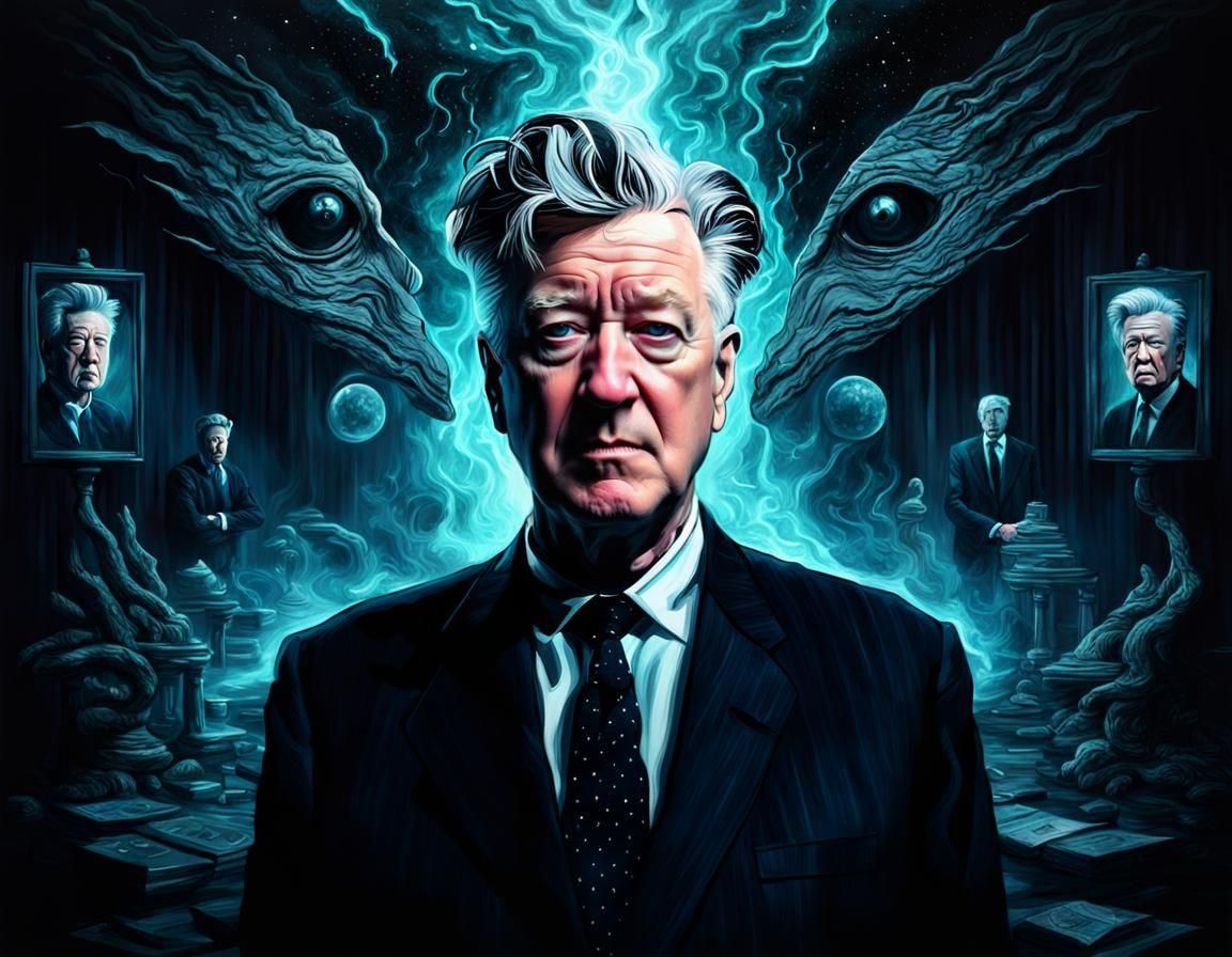 Surreal Cinematic Portrait of David Lynch