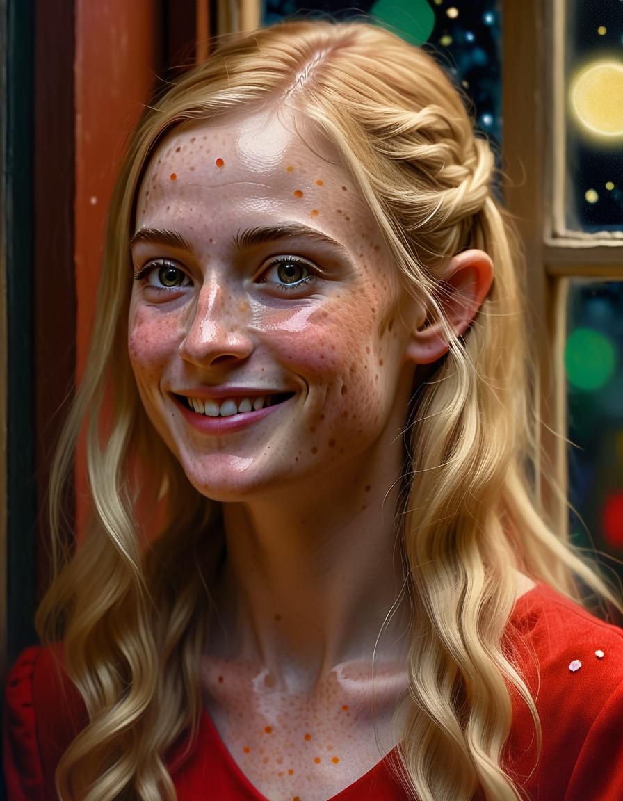 Ethereal Elf Portrait in Renaissance Chiaroscuro Style