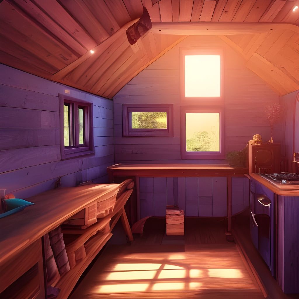Inside a Detailed Tiny House: Fantasy Concept Art