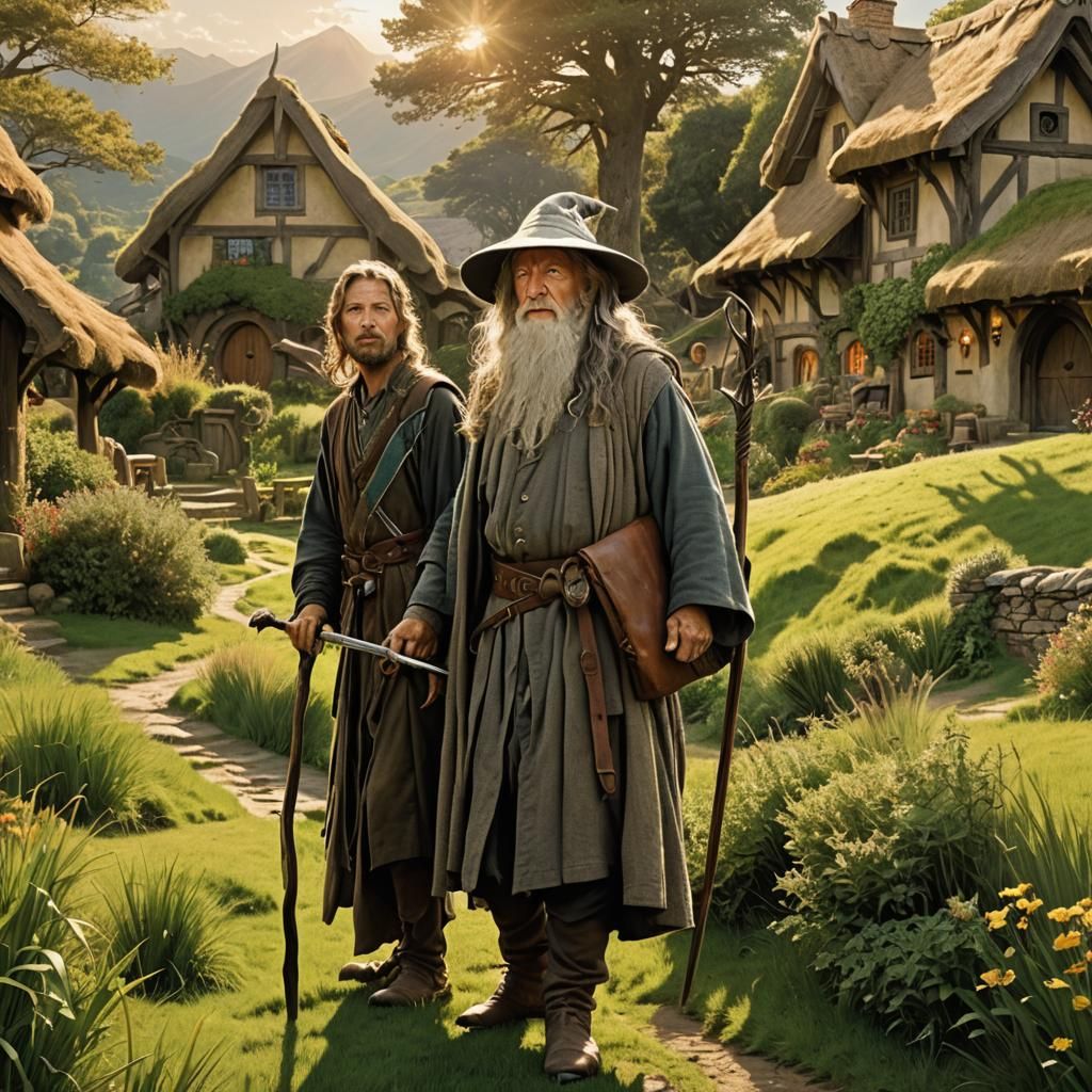 Guarding the Shire: An Oil Painting