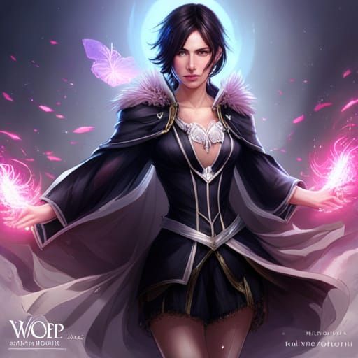 Lightning Butterfly Portrait in Hyperdetailed Digital Art