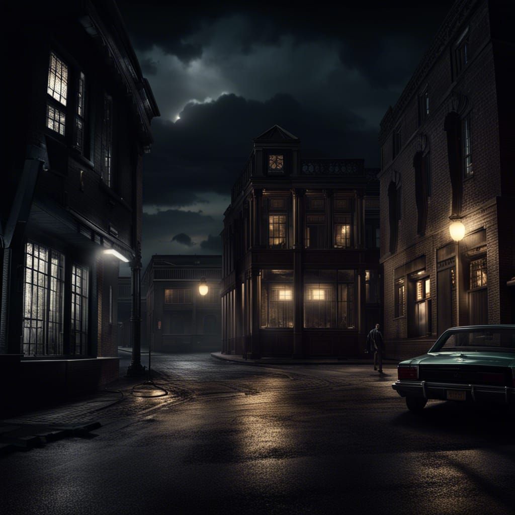 Sinister Nightscape for Detective TV Show