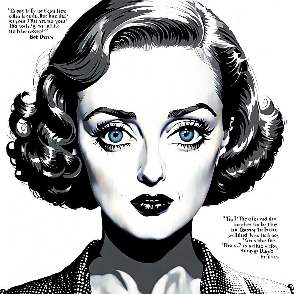 Bette Davis Eyes: An Evocative Illustration