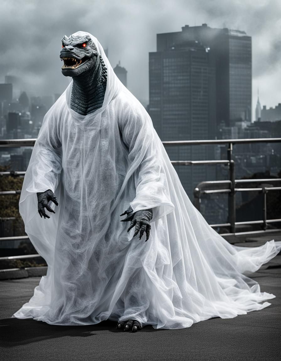 Godzilla's Ghostly Costume Party