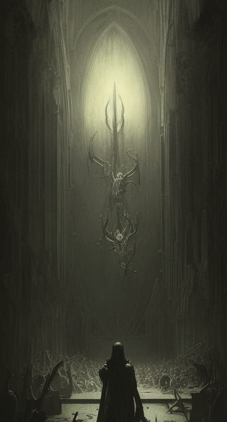 Horrifying Satan Appears in Photorealistic Engraving