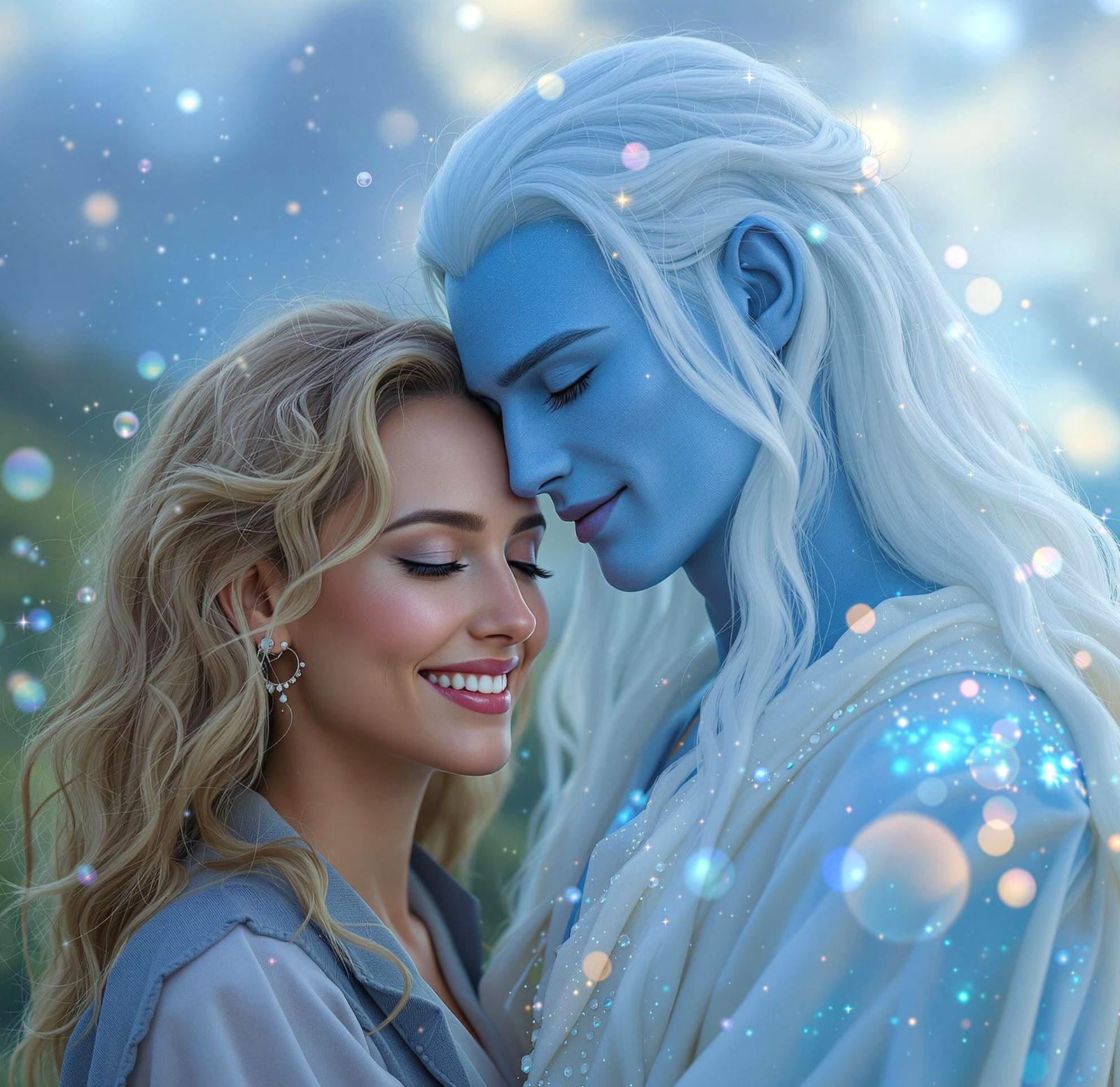 Ethereal Springtime Embrace in Soft Focus