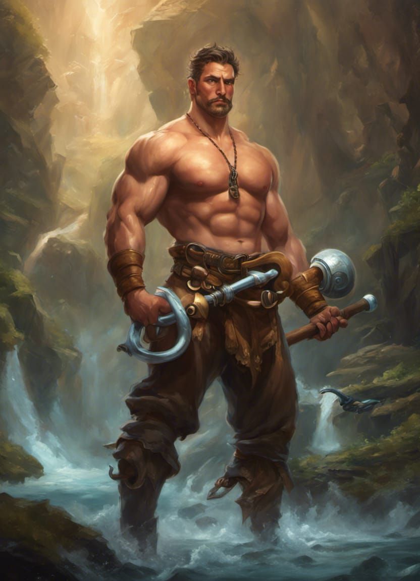 Majestic Fantasy Plumber Water Warrior