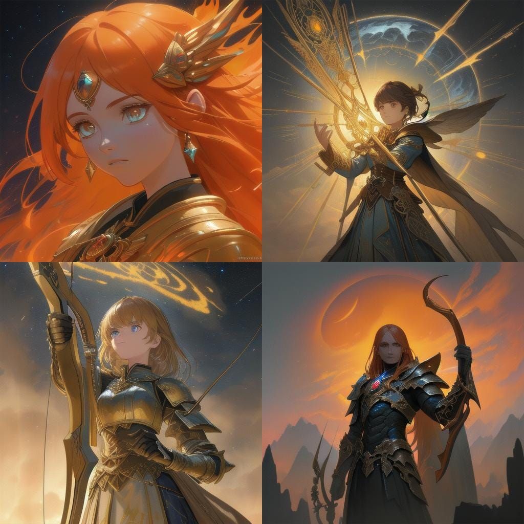 Sagittarius Archer Detailed Matte Painting