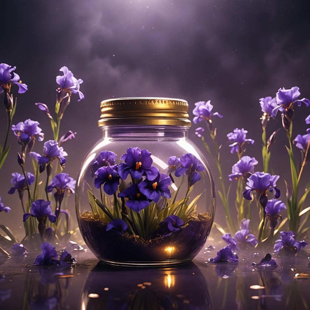 Eerie Eyeball in Jar: Digital Matte Painting