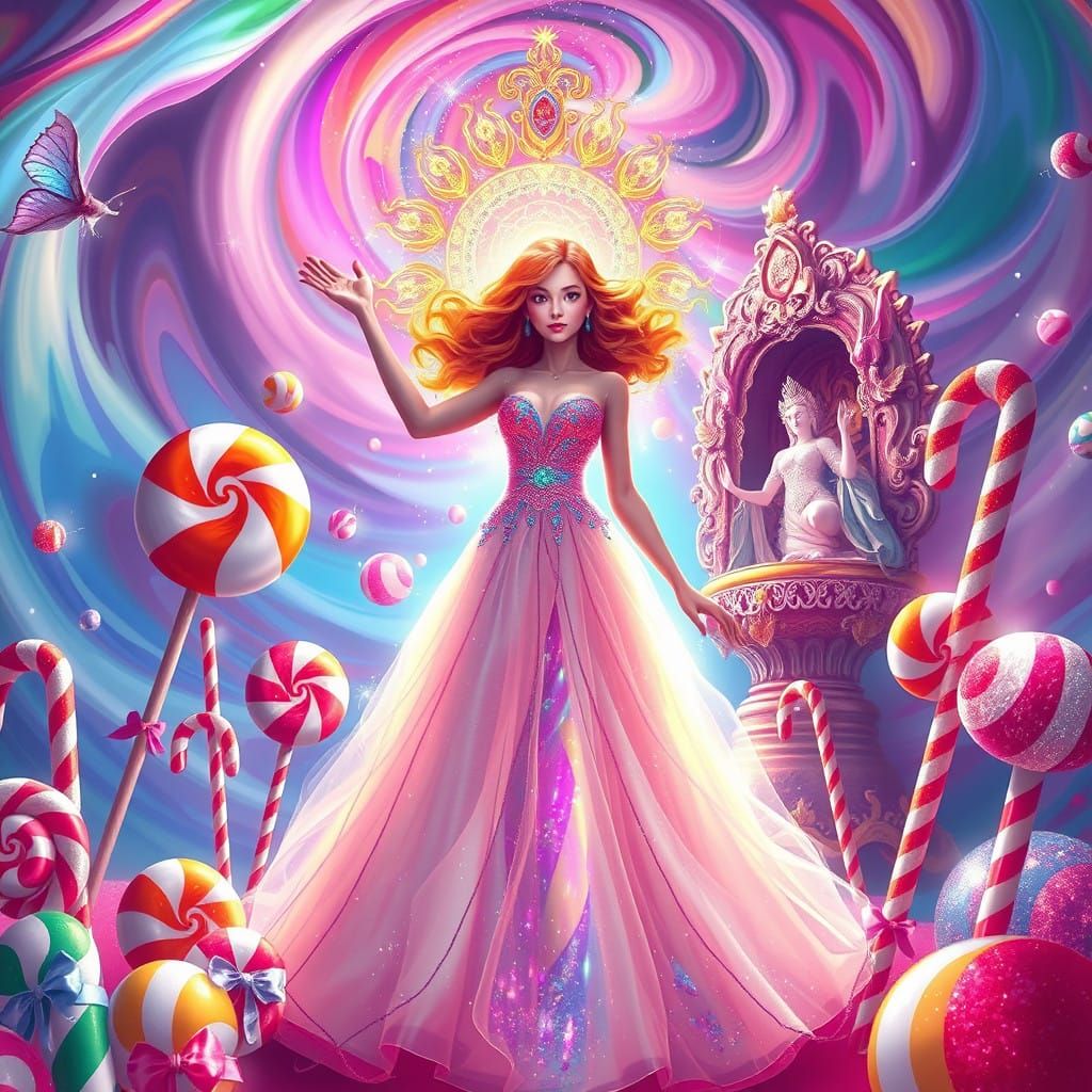 Whimsical Goddess Awakens to Diverse Pantheon