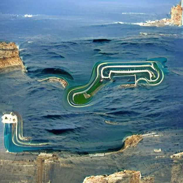 Underwater Racing Circuit: Aquatic Landscape