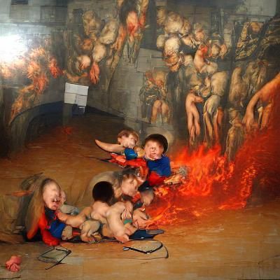 Renaissance Hellscape Torture Scene