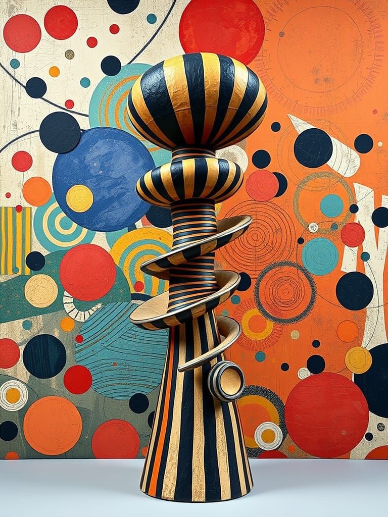 Abstract Clay Sculpture