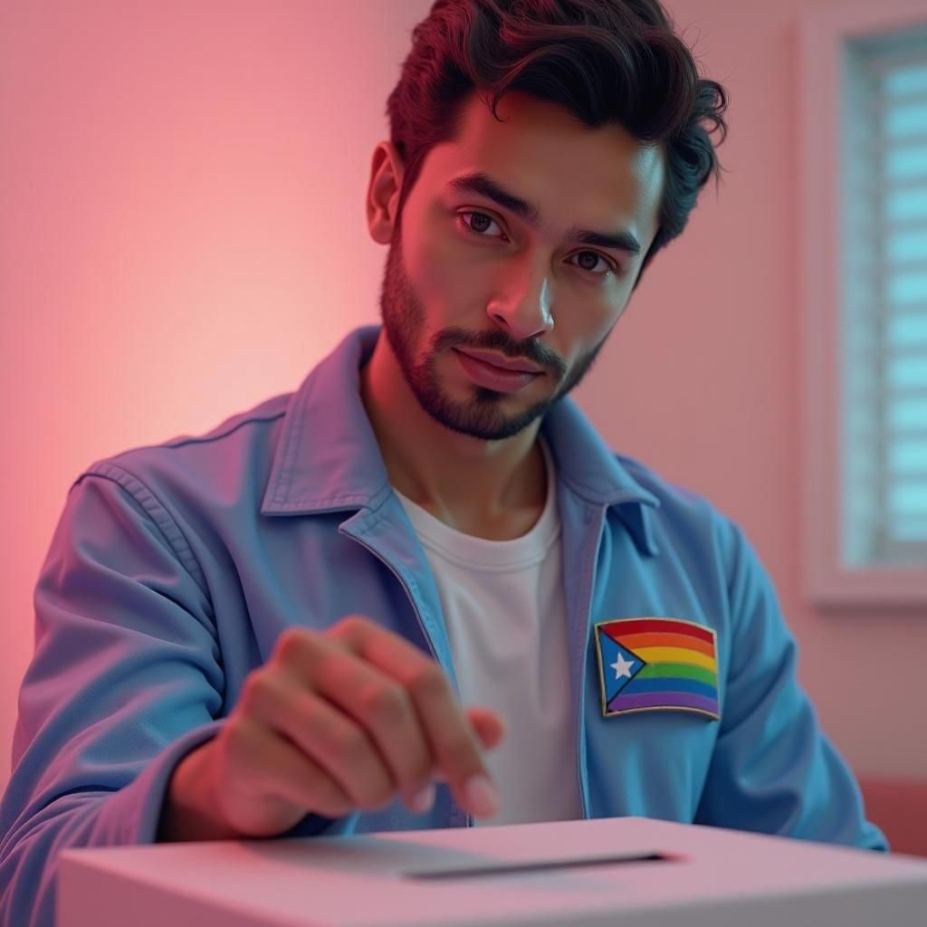 Voting With Pride: A Hyperrealistic Close-Up