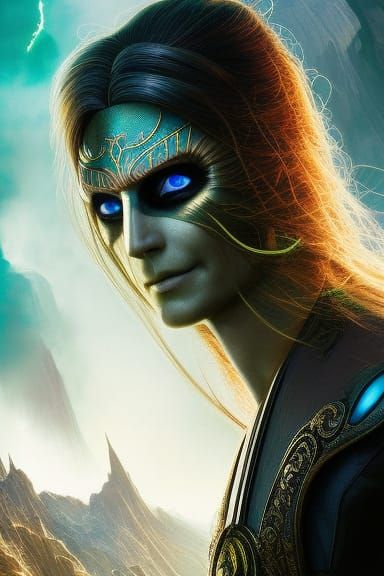 Samus Aran Portrait in Pop Art Style