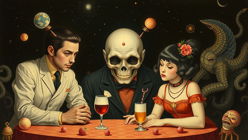 Surrealist Character Art Inspired by Animation