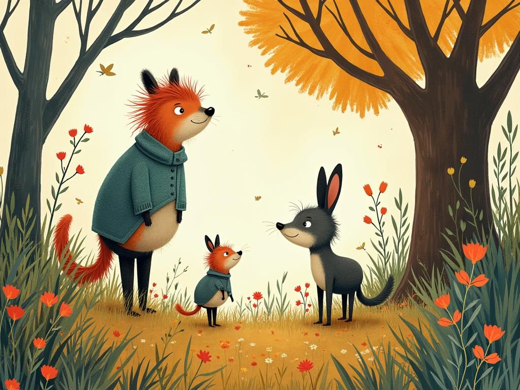 Whimsical Illustrations Inspired by Children's Book Art