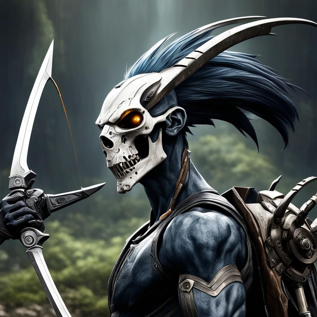 Jackal on a Scythe L Cut Ear Fimian Limitless, Prometheus, Andromeda, Gemini, Deksamnuken