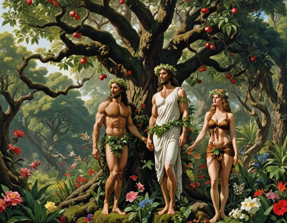 Adam and Eve in Eden: Photorealistic Transgression