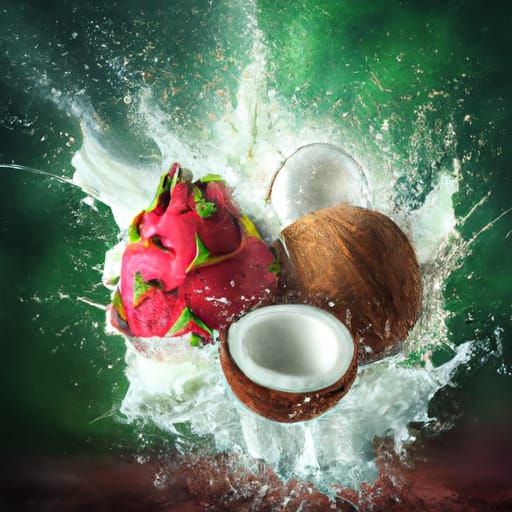 Exploding Coconut and Lychee: a Digital Matte Painting