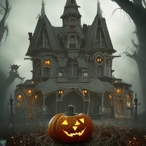 Epic Halloween Demon Digital Matte Painting