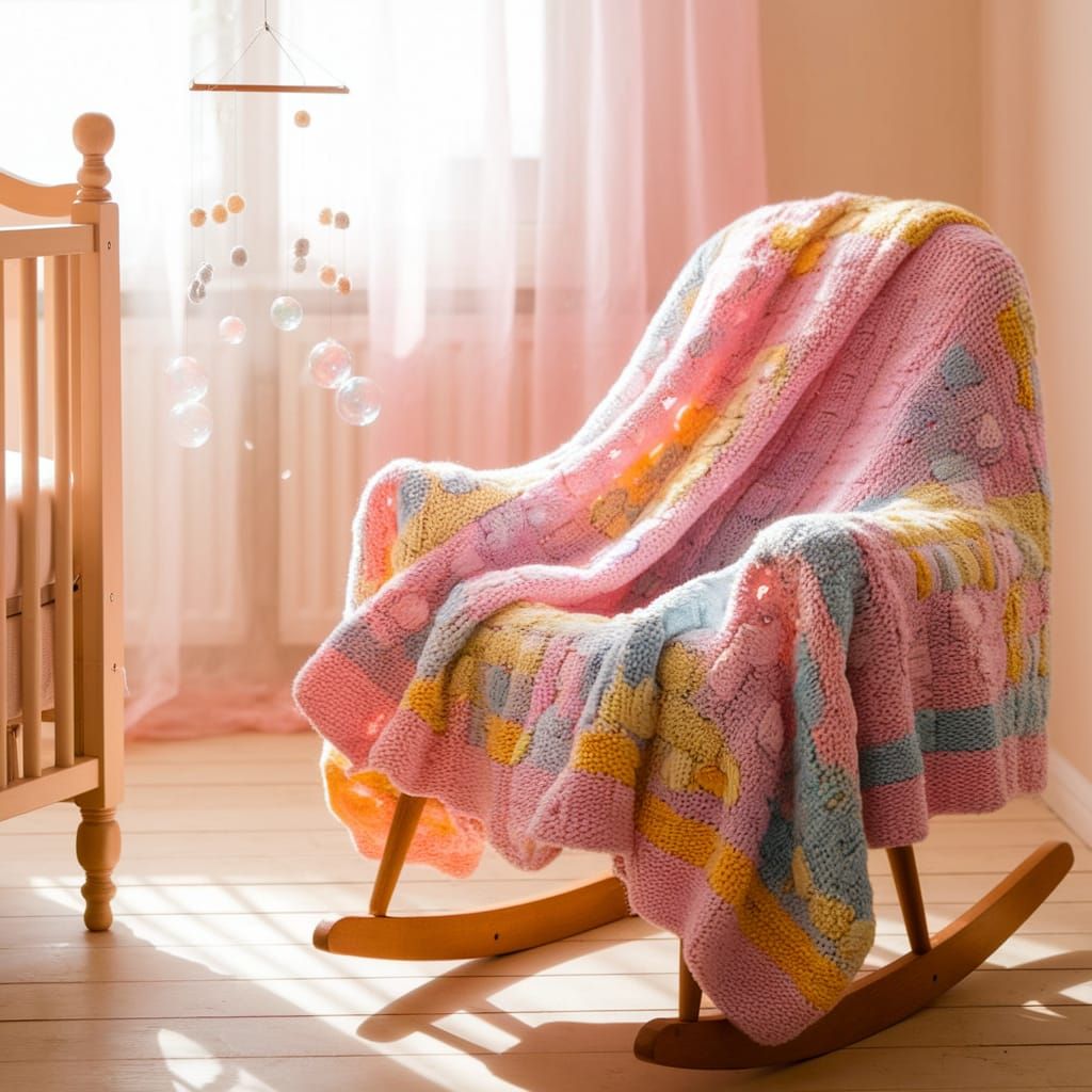 Vibrant Nursery Scene in Whimsical Colors