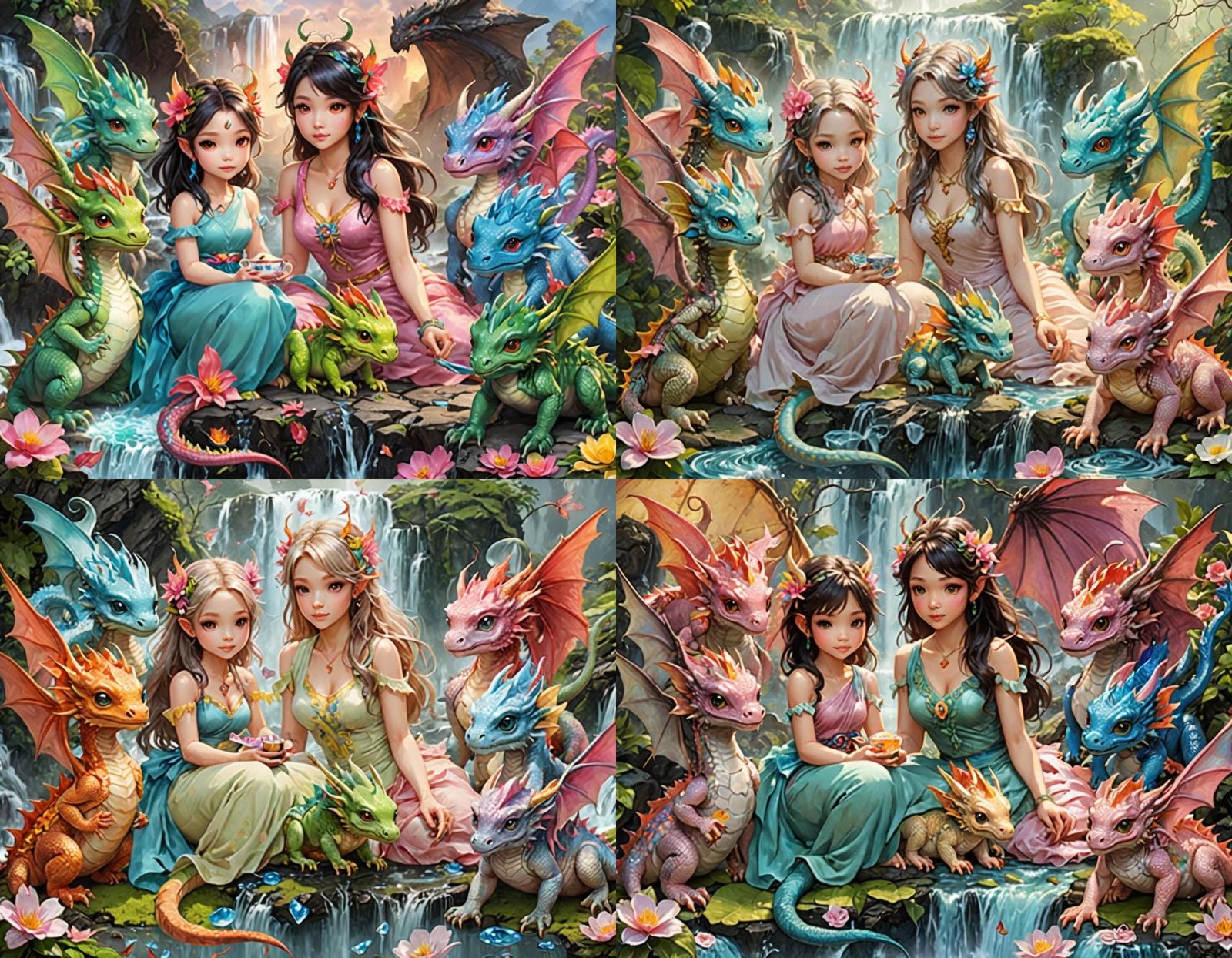 Pixies and Dragons Tea Party with Volcanoes