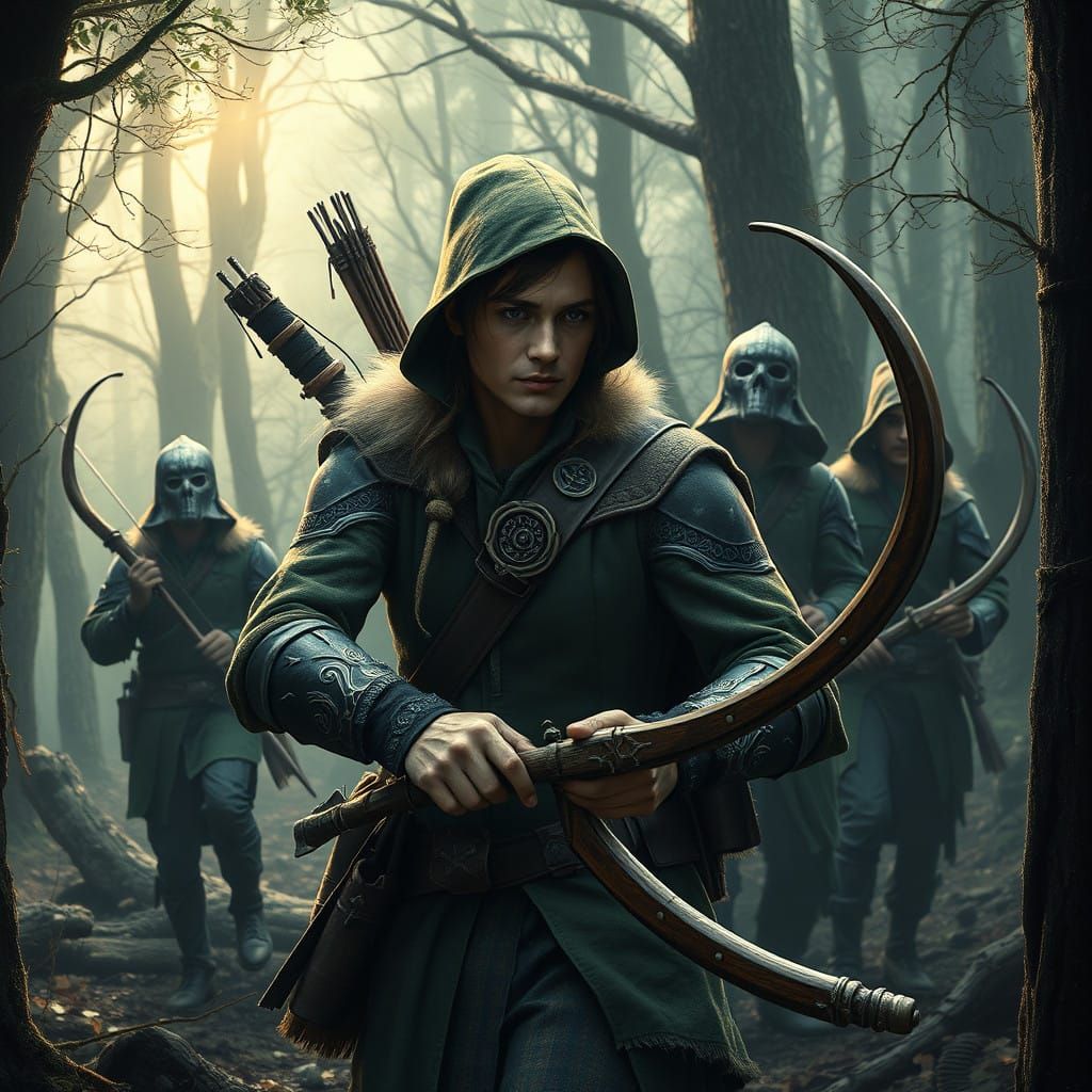 Epic Medieval Sherwood Forest Landscape in Cinematic Digital...