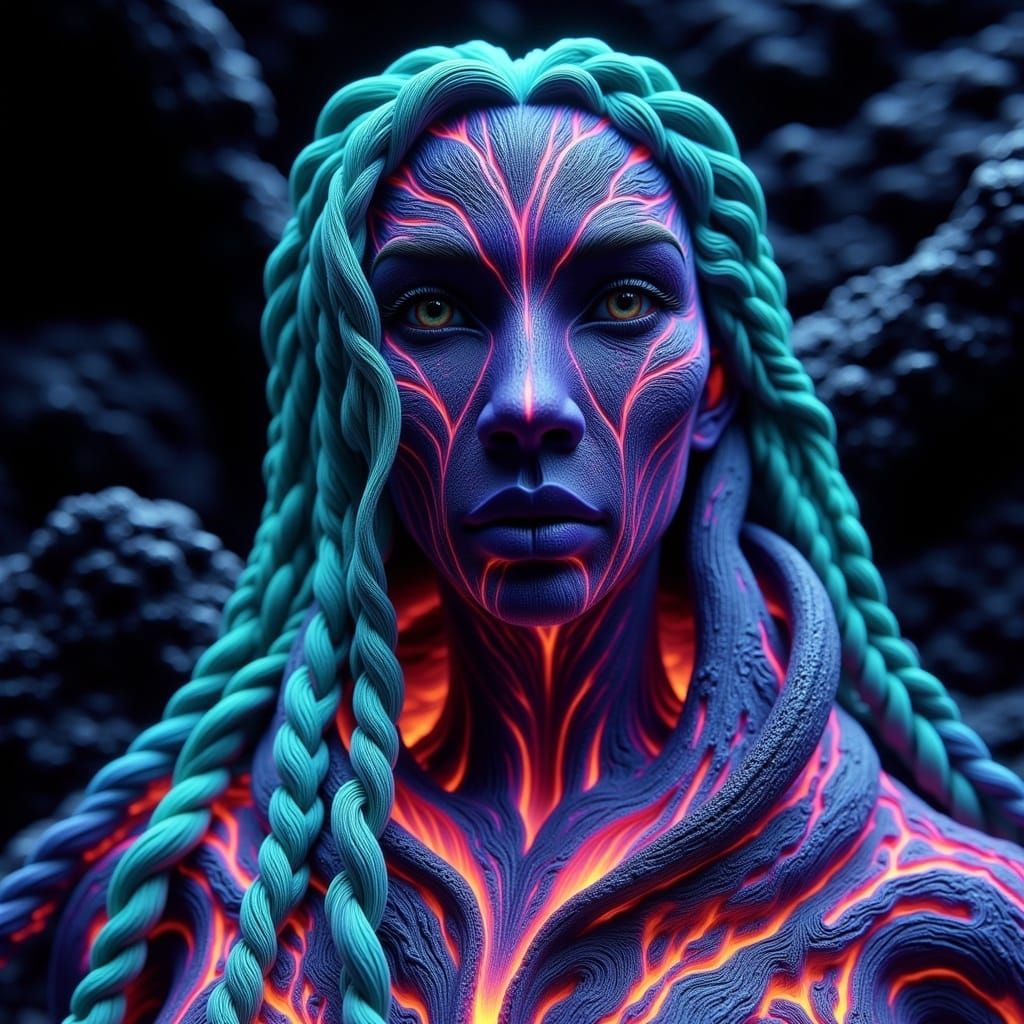 Ethereal Purple Elf in Advanced Combat Armor