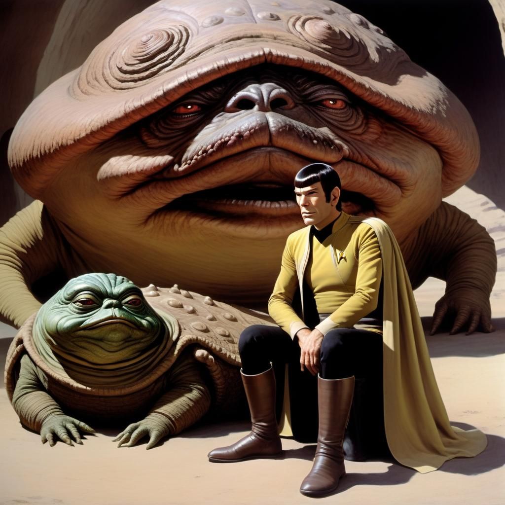 Spock Meets Jabba: A Sci-Fi Encounter