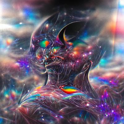 Holographic Cosmic Illustration of Evil in 8k