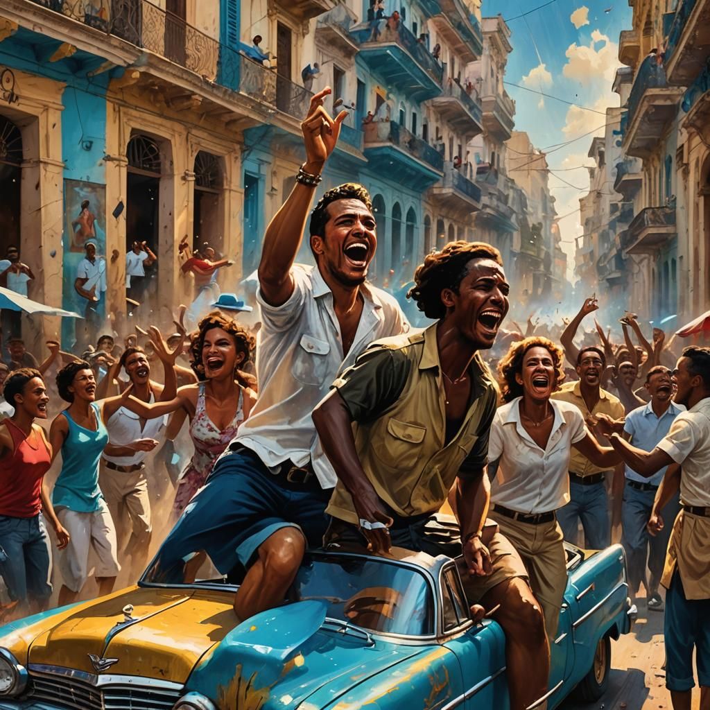 Havana Celebrates Freedom: Vibrant Concept Art