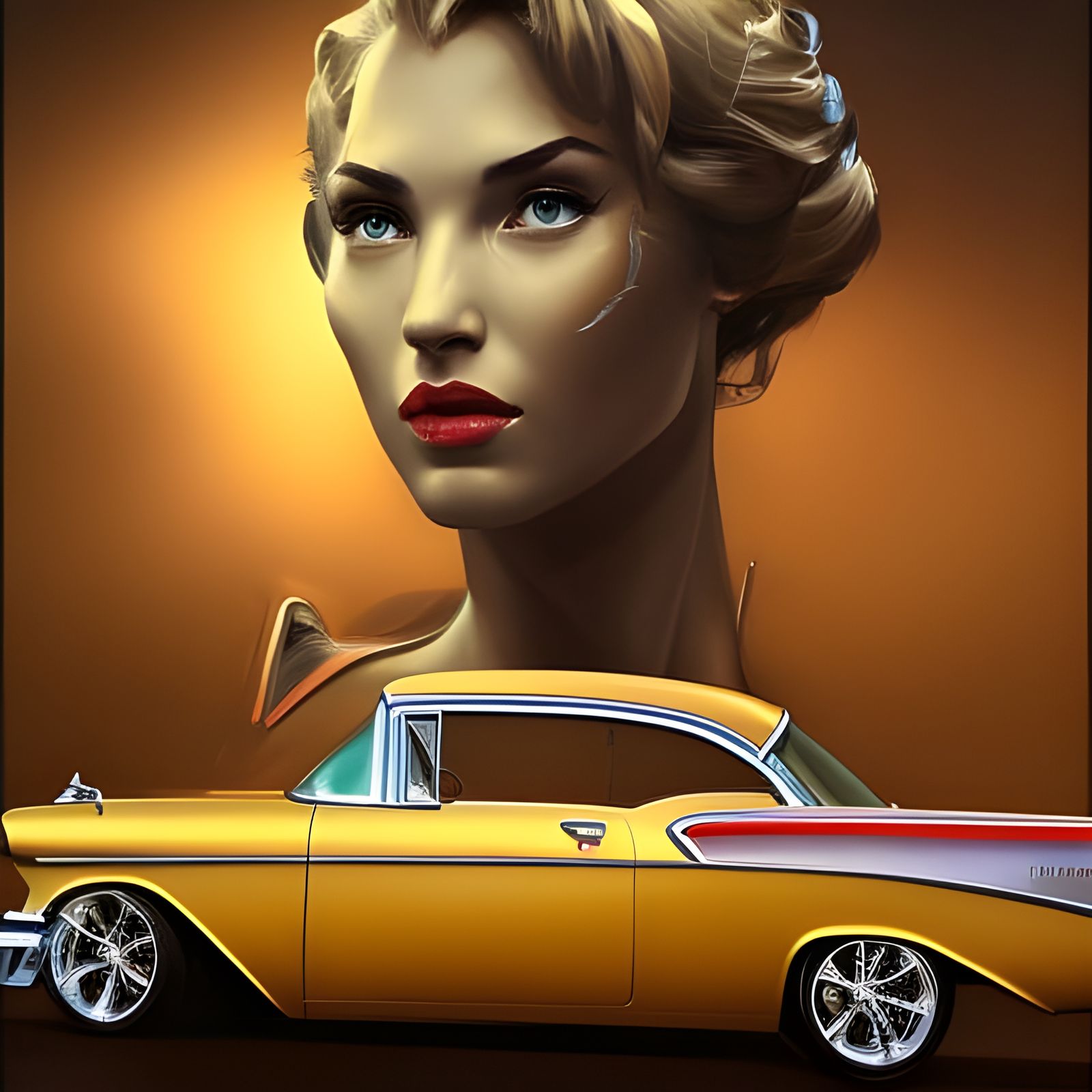 Hyperdetailed 1957 Chevy Portrait in Unreal Engine 5