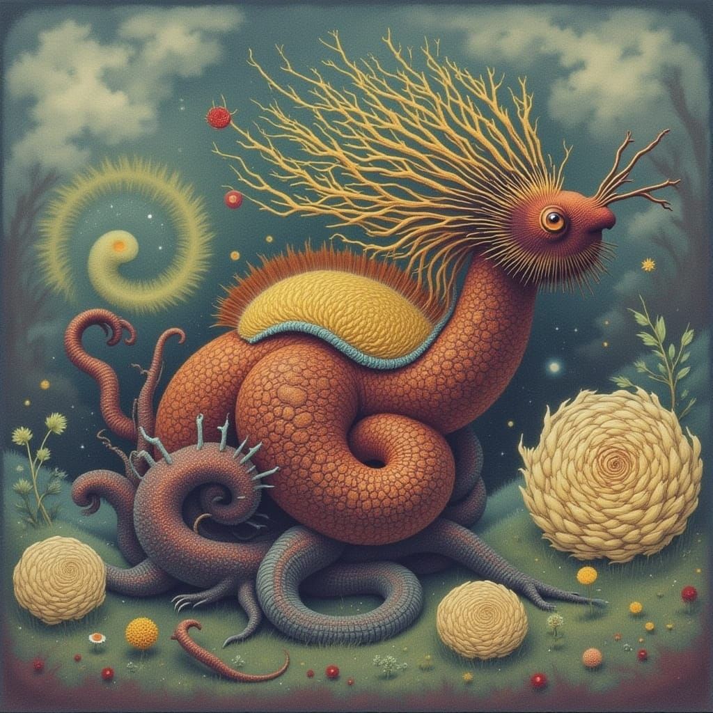 Majestic Dragon in Fantasy Style