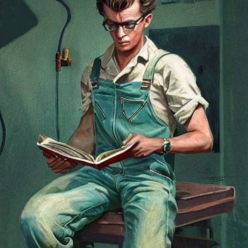 AI Image of a Study Scene