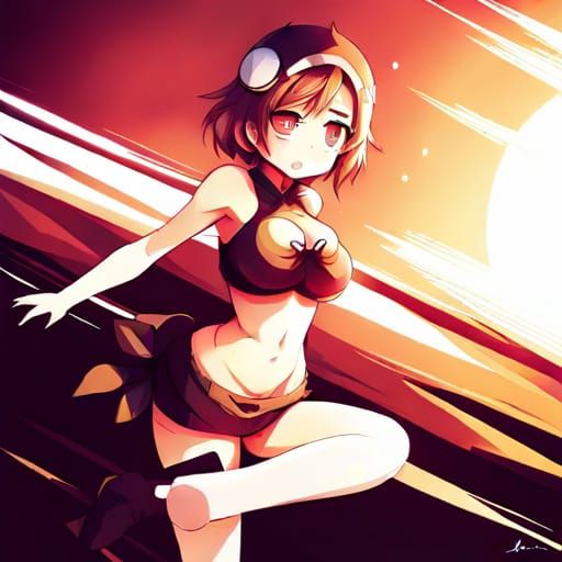 Anime Style Thighs Illustration