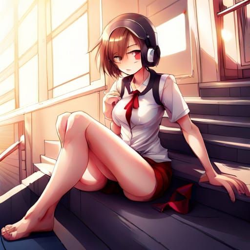 Anime Style Thighs Illustration