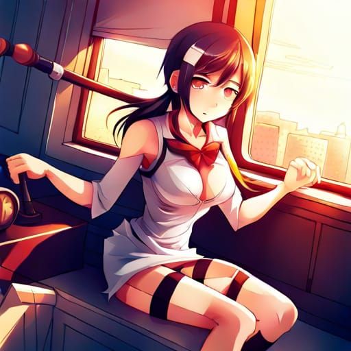 Anime Style Thighs Illustration