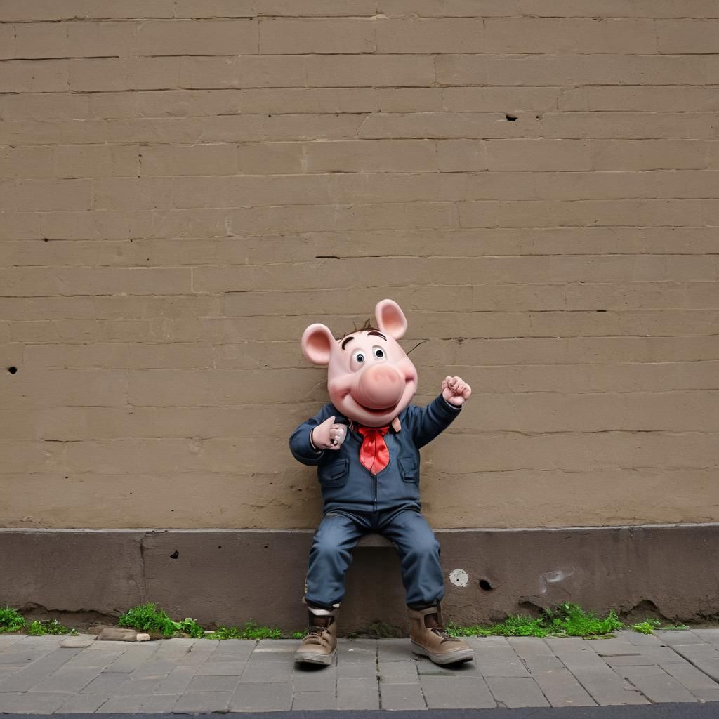 Banksy-Style Stencil Art of Motorcycle Accident