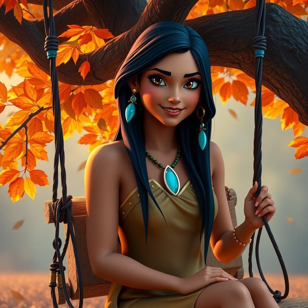 Pocahontas in Autumn Sunlight