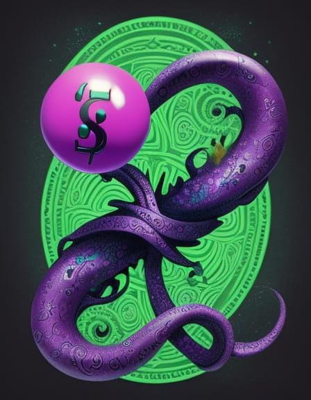 Eight Infinity Symbol Stretched With Bubblegum In Lovecrafti...
