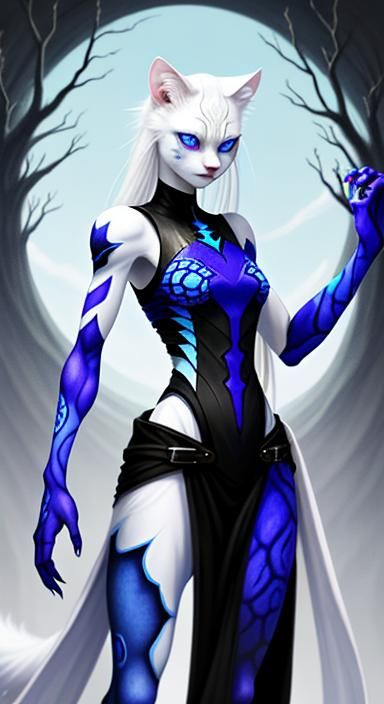 Bio Art: Albino Werecat with Four Arms