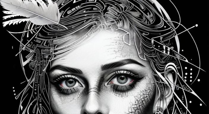 Glitchcore Abstract Fractal with Cymatic Ripples