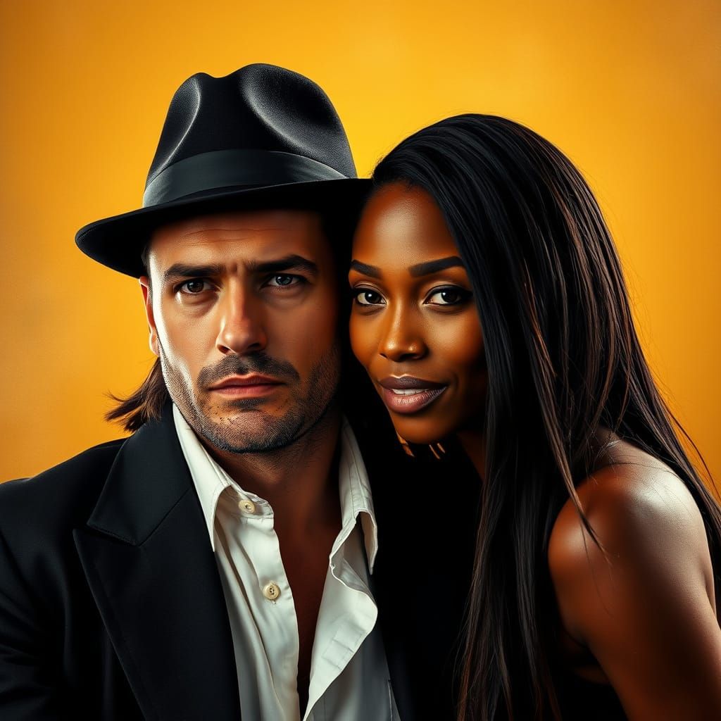 Romantic Portrait in Golden Light, Inspired by Contemporary ...