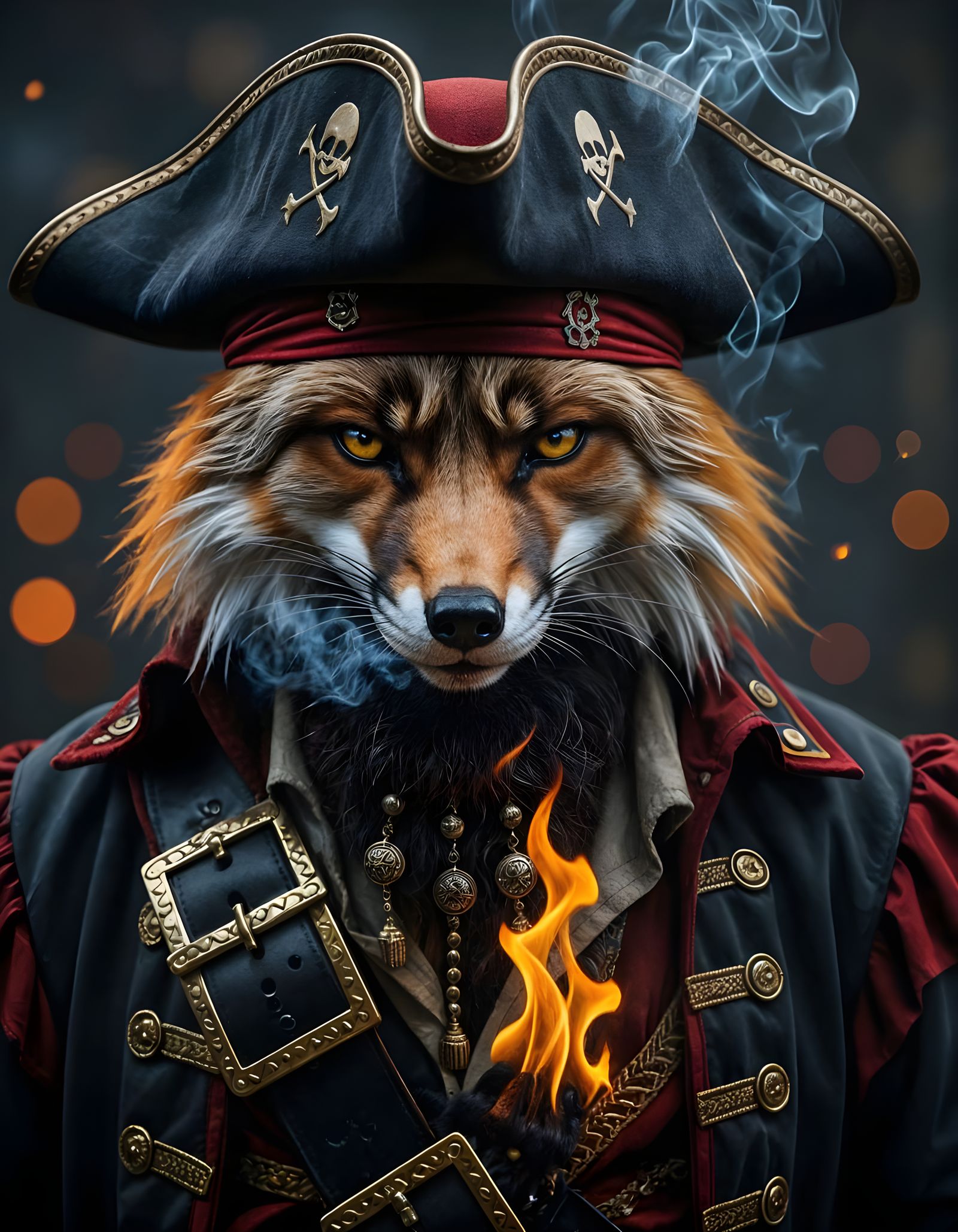 Fierce Fox as Blackbeard the Pirate