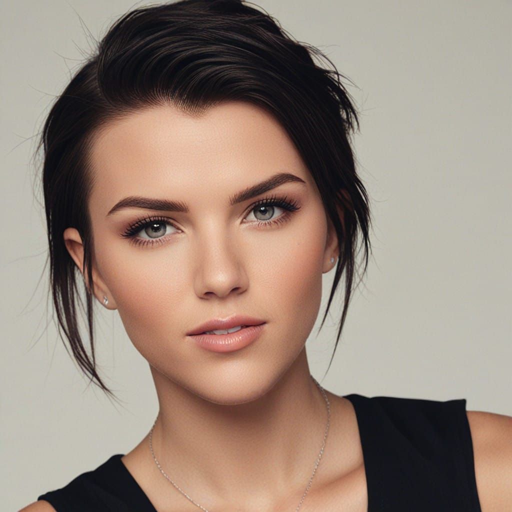 Ruby Rose Portrait in Vibrant Colors