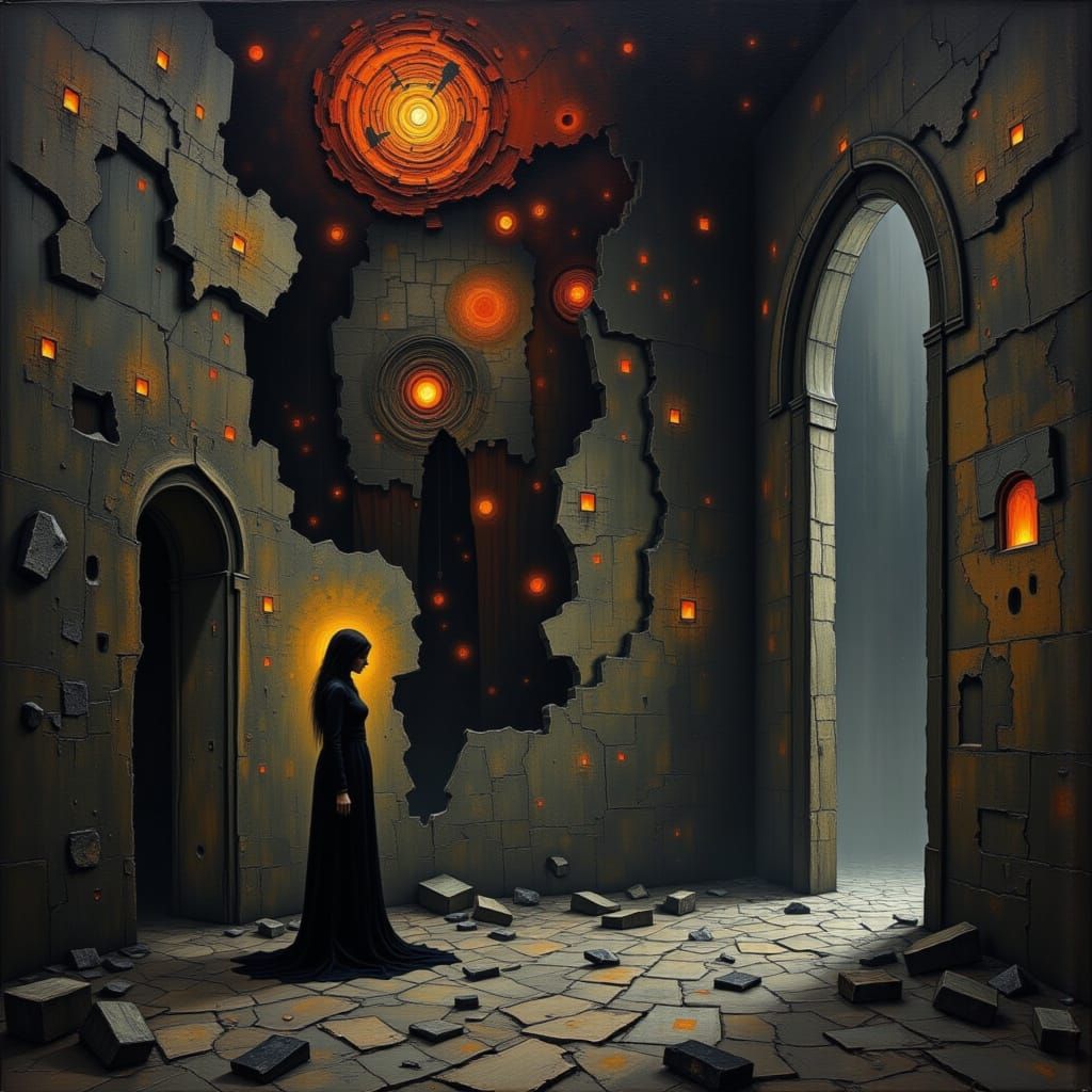 Breathing Cathedral Walls Reveal Ancestral Faces