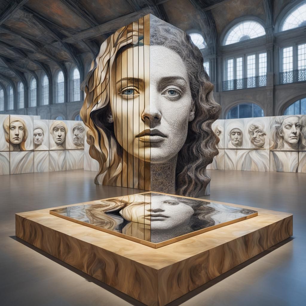 Surreal Multiple Exposure Portrait in Dreamy Colors