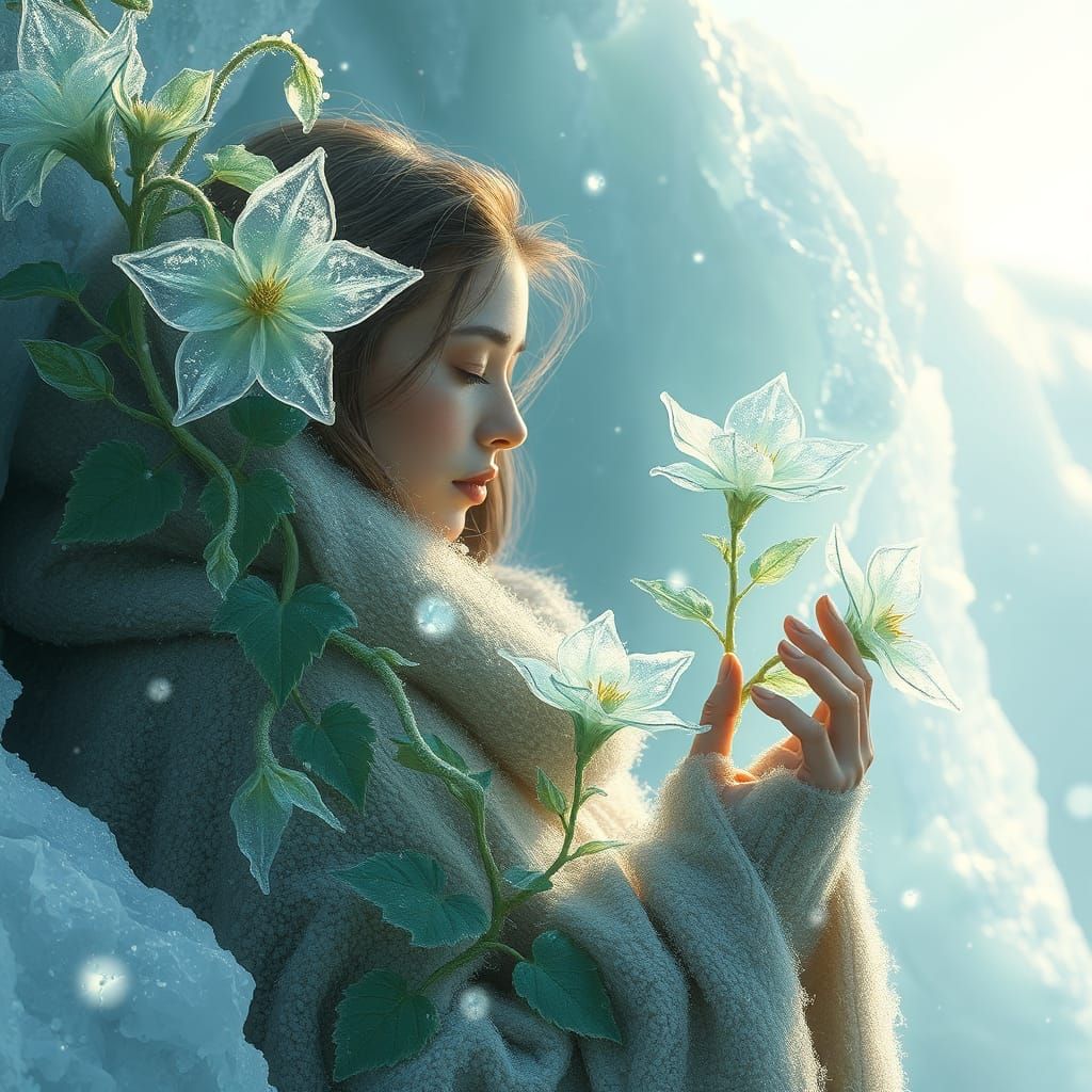 Flowers on a glacier