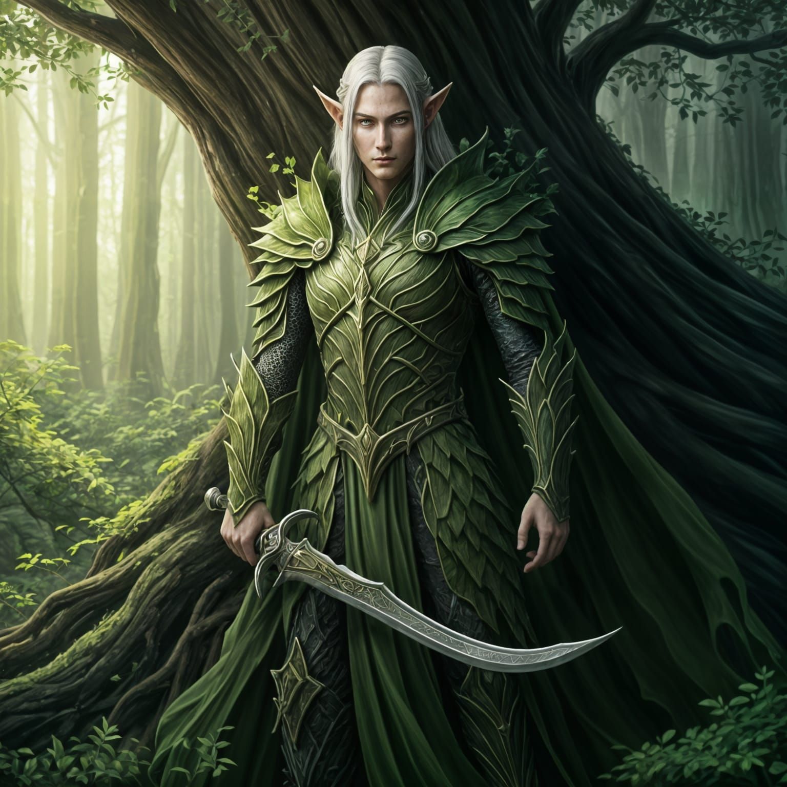 Eldarin Knight in Enchanted Forest